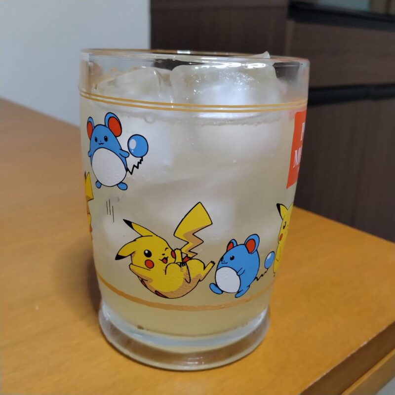 グラスに注いだ全農広島県産はっさく＆レモンサワー(その2)