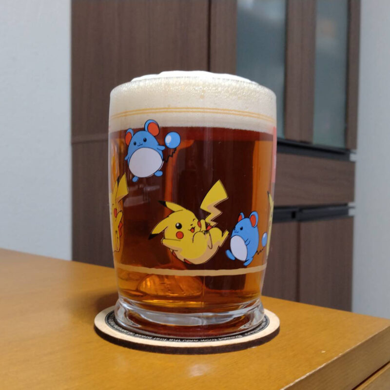 グラスに注いだTHE軽井沢ビールプレミアム・ダーク(その2)