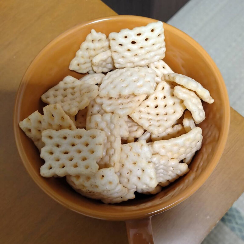 お皿に移したサッポロポテトバーベQあじ