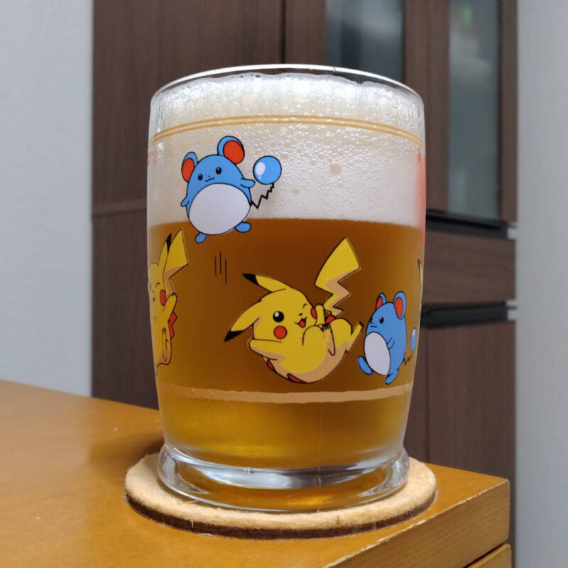 グラスに注いだ伊勢角麦酒イトーヨーカードー限定CRAFT DAYS ISEKADO limited Extra Hoppy Pale Ale(その2)