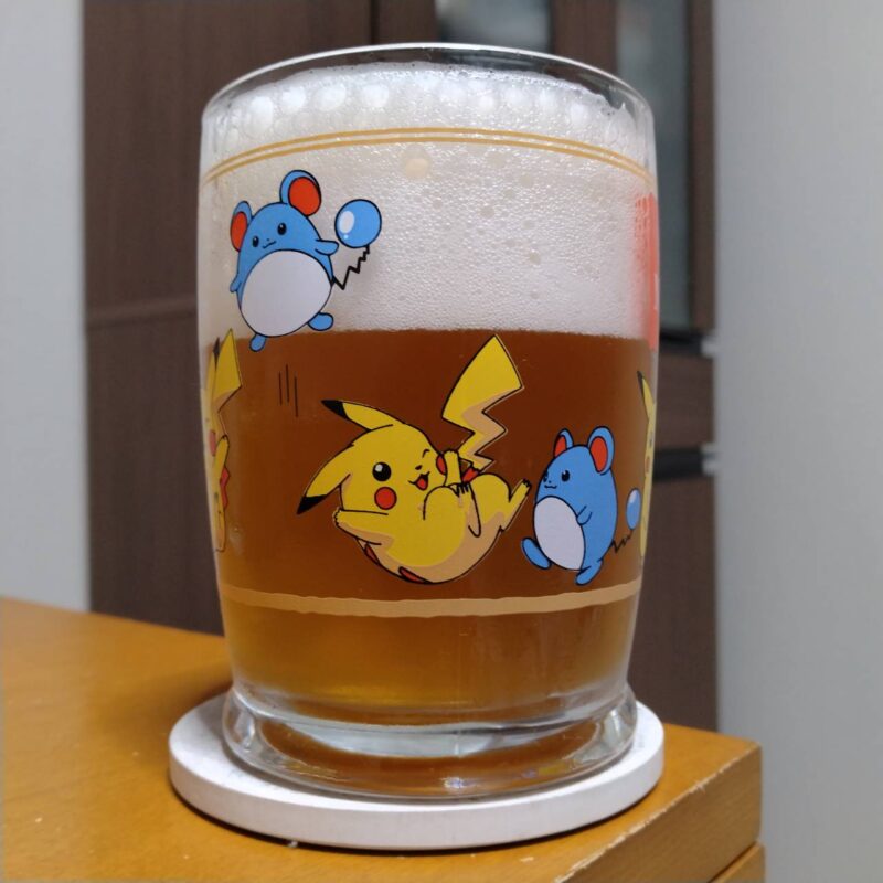 グラスに注いだ横浜ビールYOKOHAMA FEST HELLES(その2)