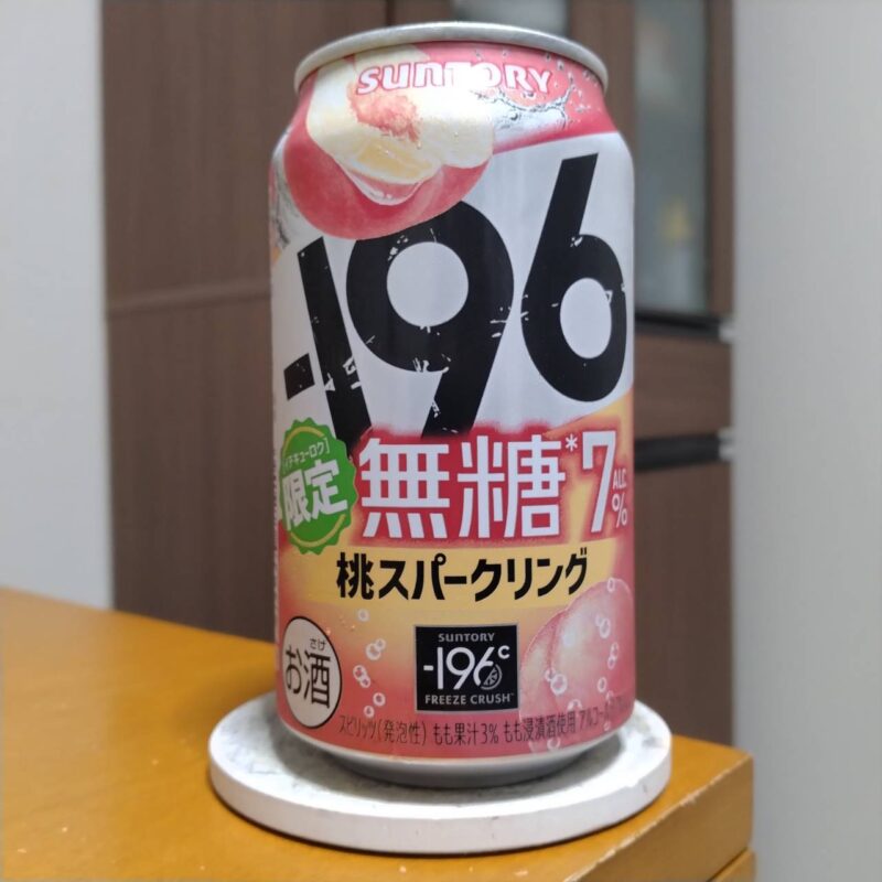 サントリー-196(イチキューロク)無糖〈桃スパークリング〉