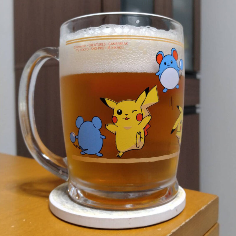 グラスに注いだ伊勢角屋麦酒イトーヨーカドー限定CRAFTDAYS Hop Drip IPA mosaic ver.(その1)