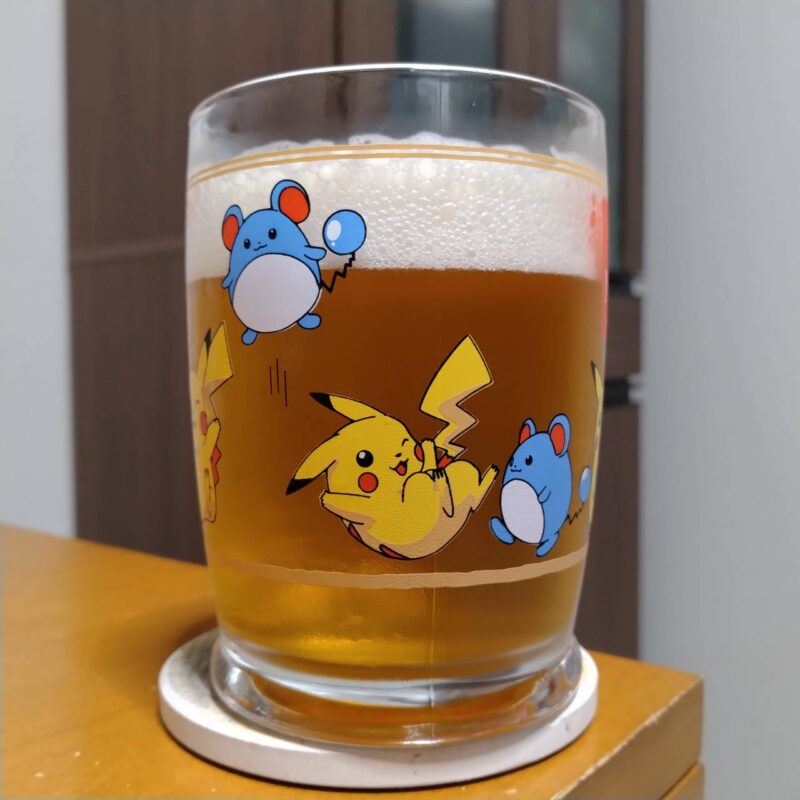 グラスに注いだ伊勢角屋麦酒イトーヨーカドー限定CRAFTDAYS Hop Drip IPA mosaic ver.(その2)