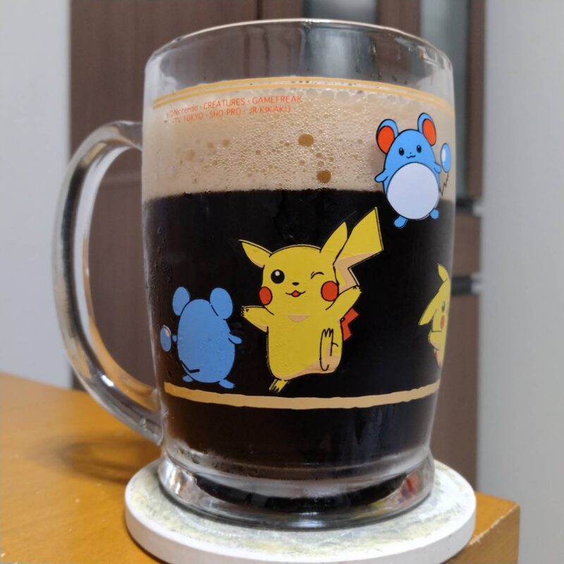 グラスに注いだ御殿場高原ビールSchwarzシュバルツ(その1)