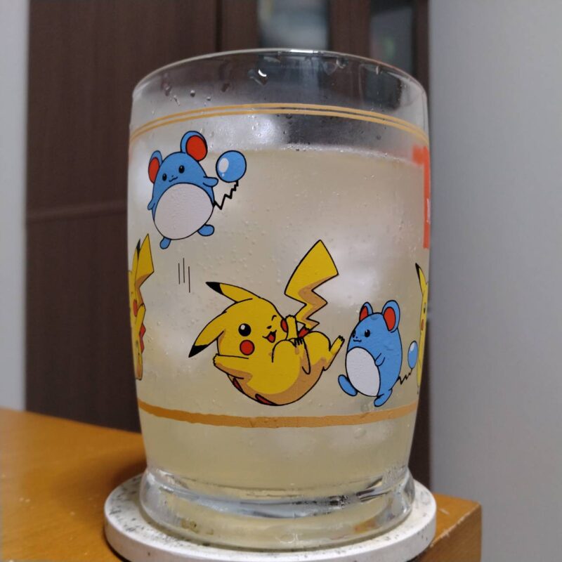 グラスに注いだ全農広島県産はっさく&レモンサワー(その2)