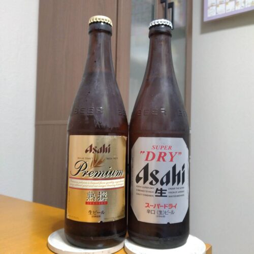 アサヒプレミアム生ビール熟撰とアサヒスーパードライ