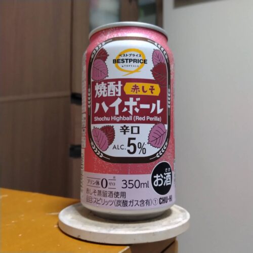 イオントップバリュ・ベストプライス焼酎ハイボール赤しそ